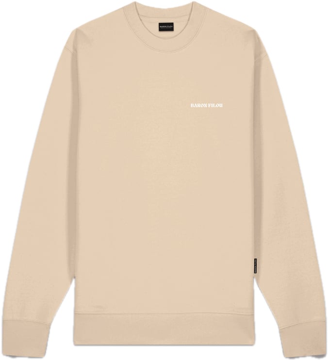 Baron Filou Pullove Backprint Cl Sand Brown