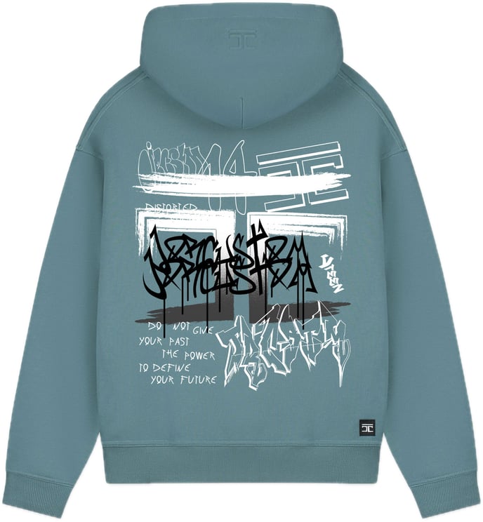 JORCUSTOM Graffiti FoS Hoodie OceanBlue