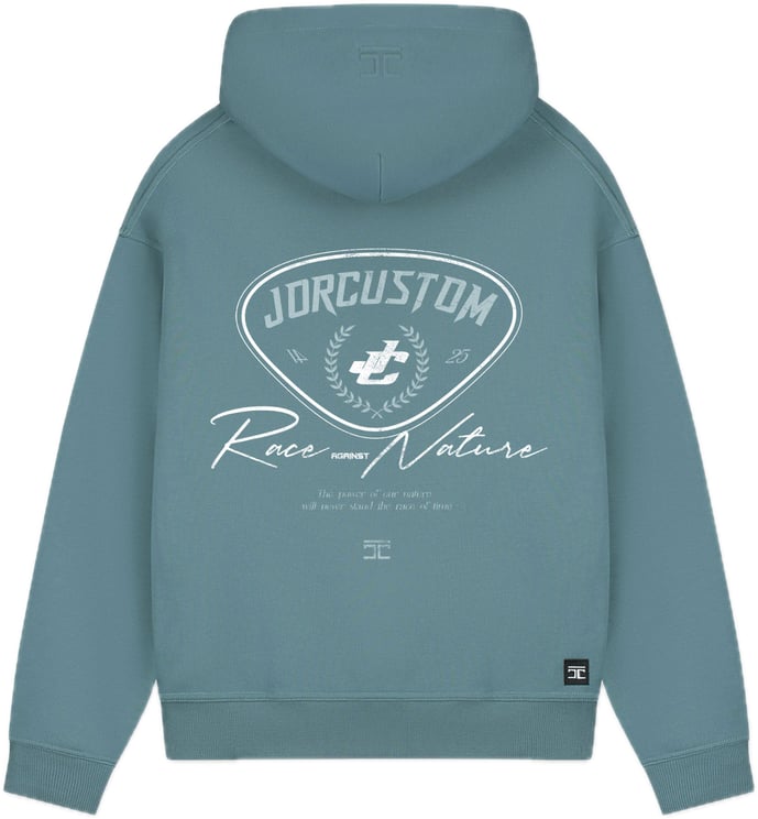 JORCUSTOM RaceAgainstN FoS Hoodie OceanBlue