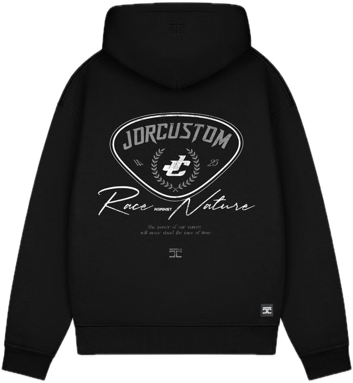 JORCUSTOM RaceAgainstNatu Fl Zip Hoodie Black