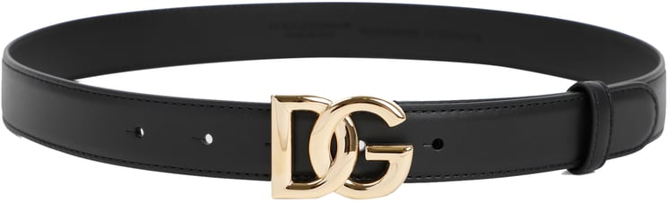 Dolce & Gabbana Calfskin Belt With DG Logo
