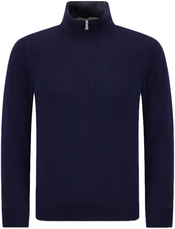 Gran Sasso Trui met rits blauw