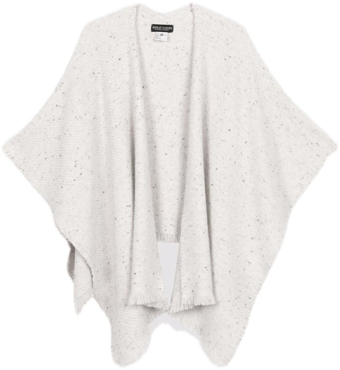 Repeat Cashmere Cashmere poncho snow