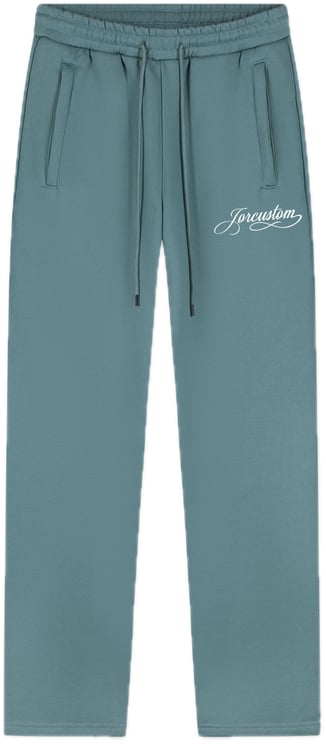 JORCUSTOM Fleece Jogger Handscript Ocean Blue