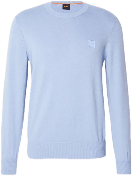 Boss Kanovano knit sweater licht blauw