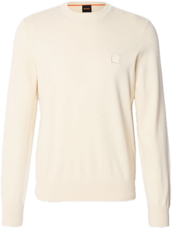 Boss Kanovano knit sweater open yellow