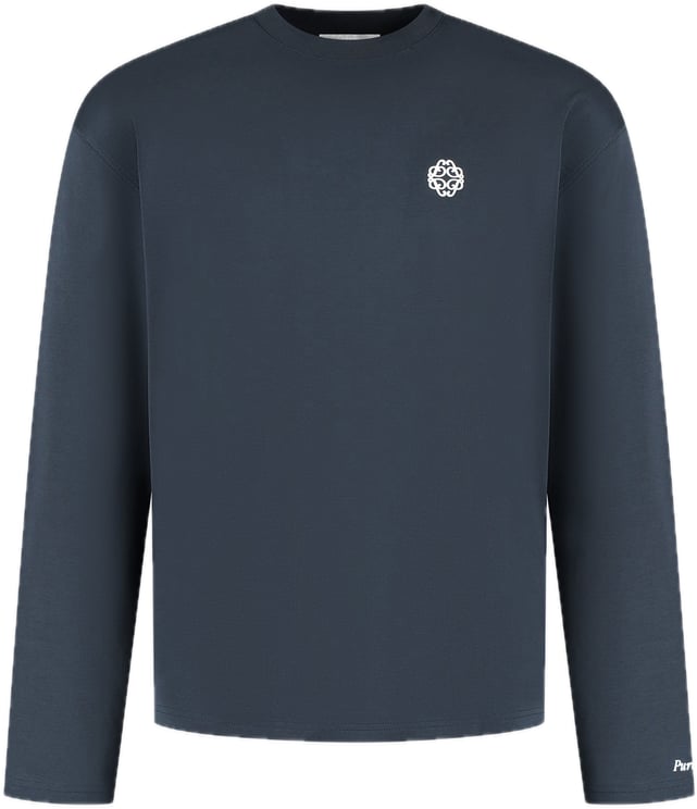 Pure Path oversized longsleeve Dark Navy