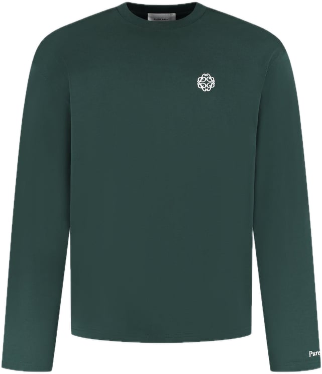Pure Path oversized longsleeve Dark Green