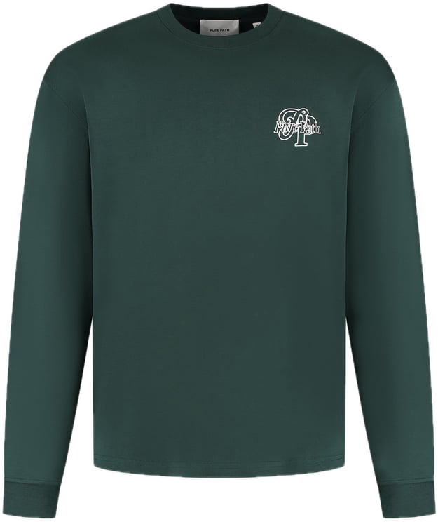 Pure Path oversized longsleeve Dark Green