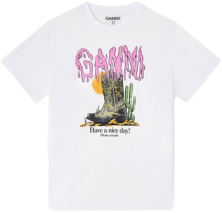 Ganni t-shirt logo