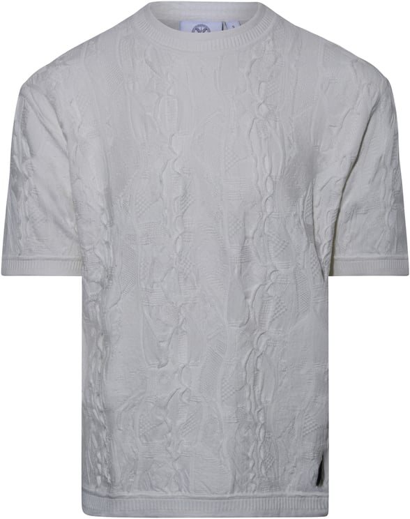 Carlo Colucci Oversized Knit Tee White