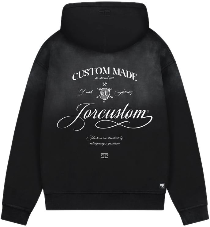 JORCUSTOM Zipped Hoodie Handscript