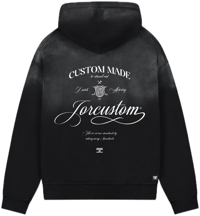 JORCUSTOM Handscript Sun Hoodie Black