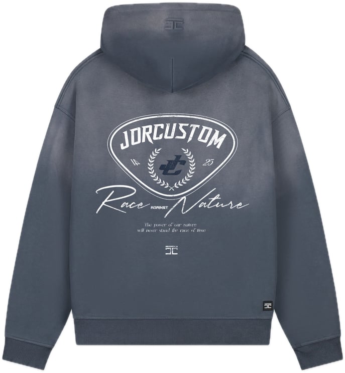 JORCUSTOM RaceAgainstN Sun Hoodie OmbreBlue