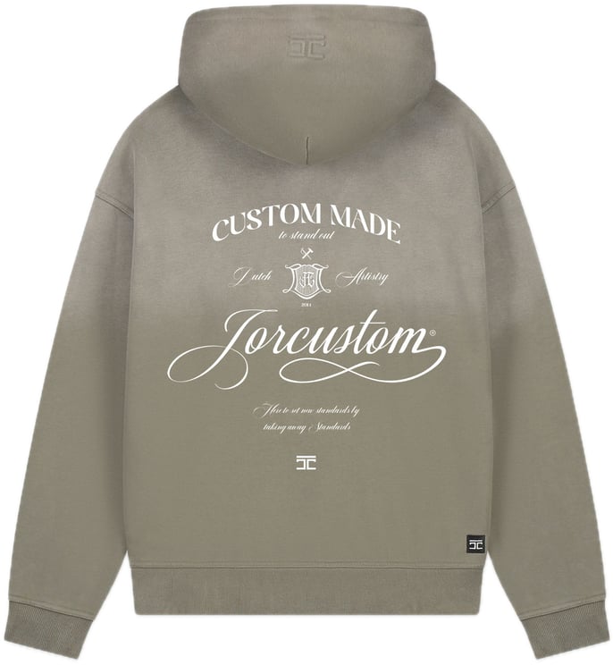 JORCUSTOM Handscript Sun Hoodie VintageGree