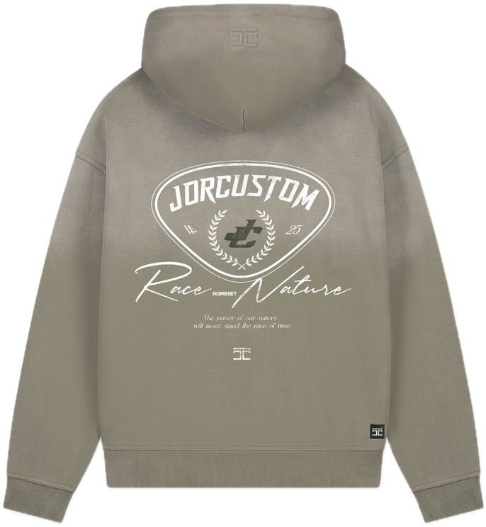 JORCUSTOM RaceAgainstN Sun Hoodie VintageGree