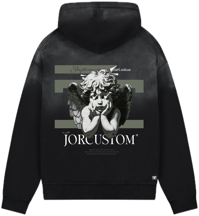 JORCUSTOM AngelTwo Sun Hoodie Black
