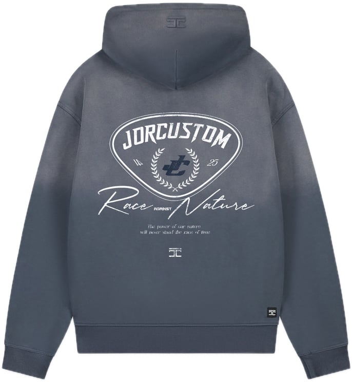 JORCUSTOM RaceAgains Sun Zip Hoodie OmbreBlue