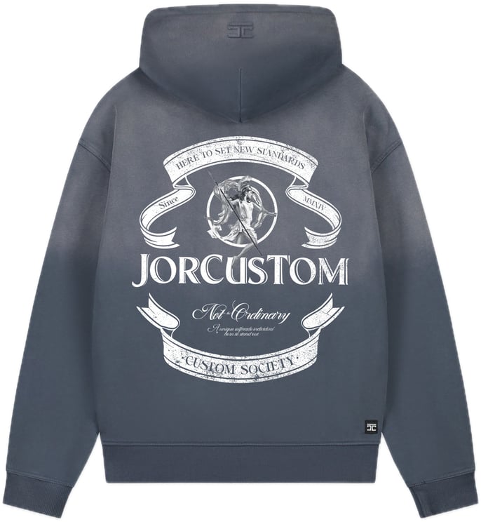 JORCUSTOM Ribbon Sun Zip Hoodie OmbreBlue