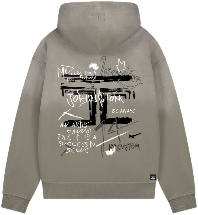 JORCUSTOM Artist Sun Zip Hoodie VintageGreen