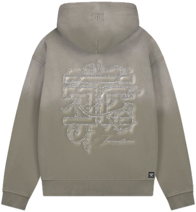 JORCUSTOM Renaiss Sun Zip Hoodie VintageGreen