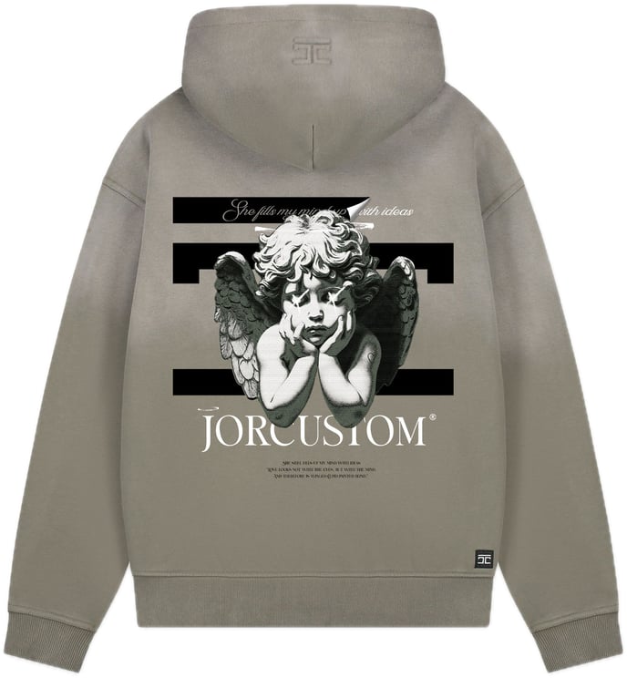 JORCUSTOM Angeltwo Sun Zip Hoodie VintageGree