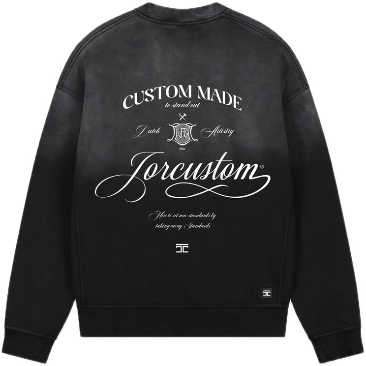 JORCUSTOM Handscript Sun Sweater Black