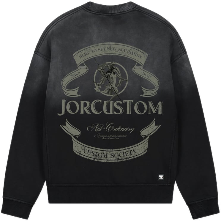 JORCUSTOM Ribbon Sun Sweater Black