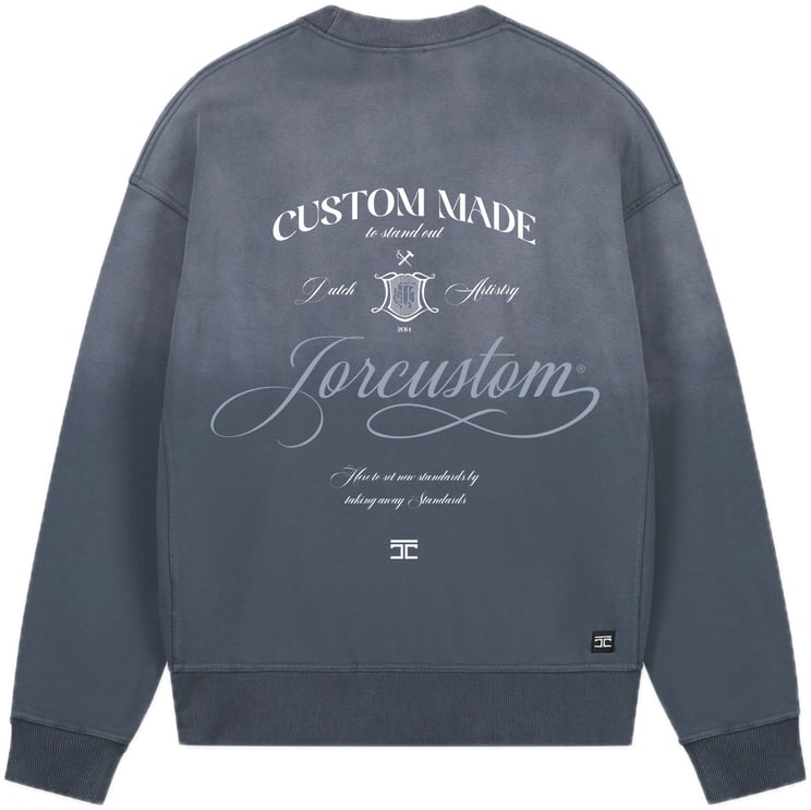JORCUSTOM Handscript Sun Sweater OmbreBlue