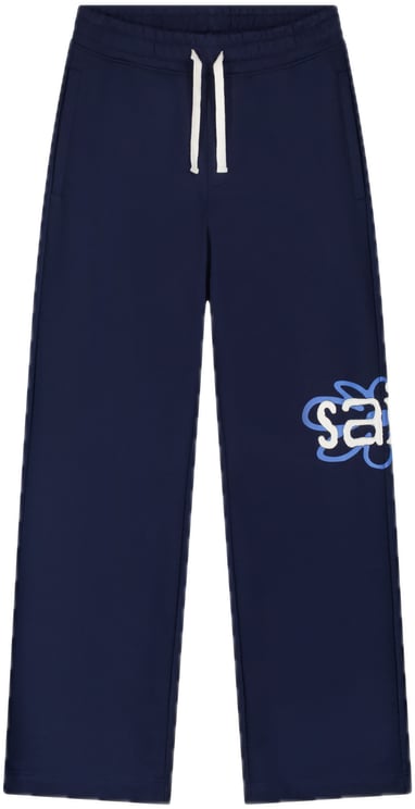 Saint Blanc Flower Patch Loose Jogger Blue