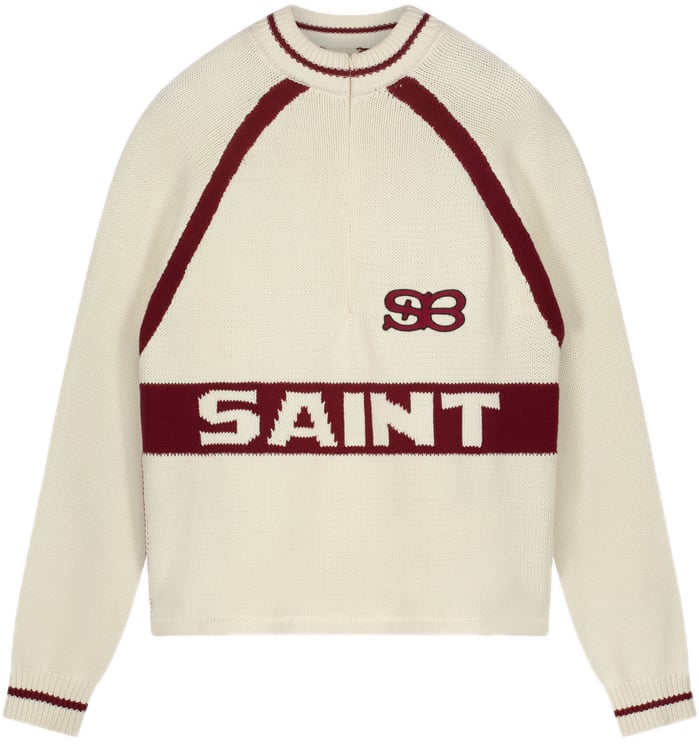 Saint Blanc Heavy Cycling Knit Top Off White