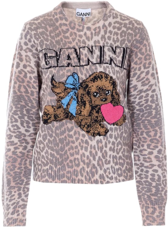 Ganni pull leopard
