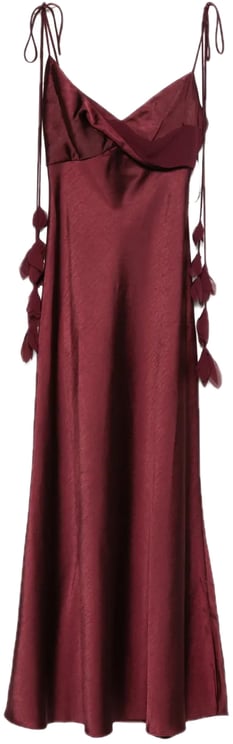 Self-Portrait dress bordeaux