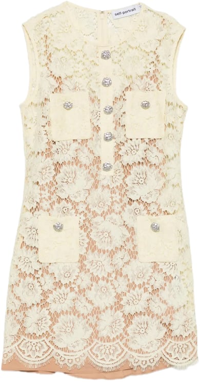 Self-Portrait dress yellow