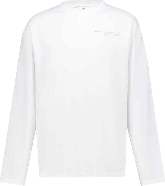 Casablanca t-shirt wit long sleeve