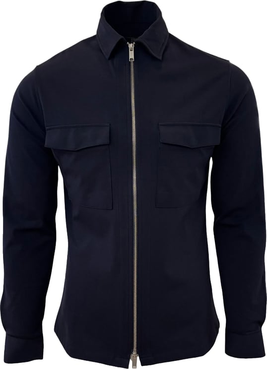 Genti Oaks shirt jacket navy