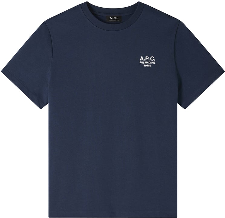 A.P.C. T-shirt Rue Madame donkerblauw