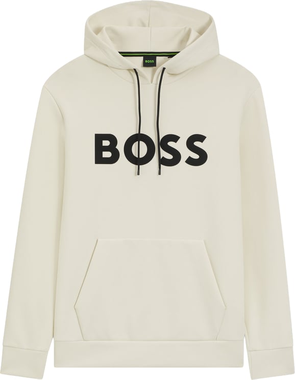 Boss Logo Hoodie Beige