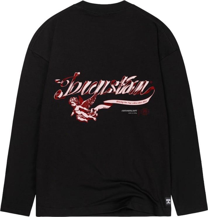 JORCUSTOM Swirl Longsleeve T-Shirt Black