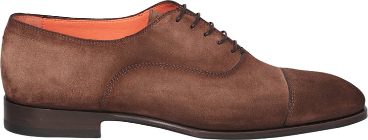 Santoni Oxford veterschoen bruin