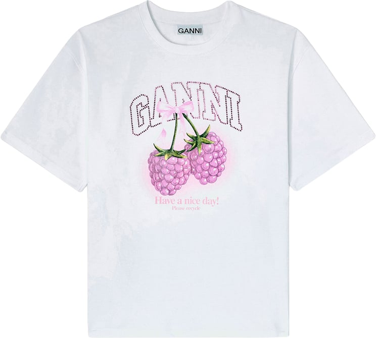 Ganni t-shirt white