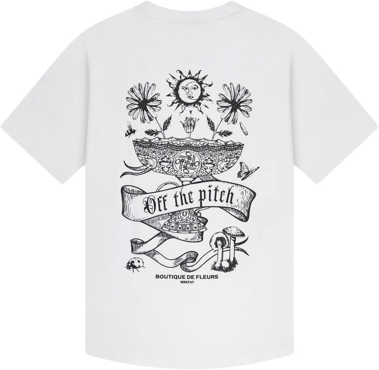 OFF THE PITCH Botanic Slim Fit Tee White