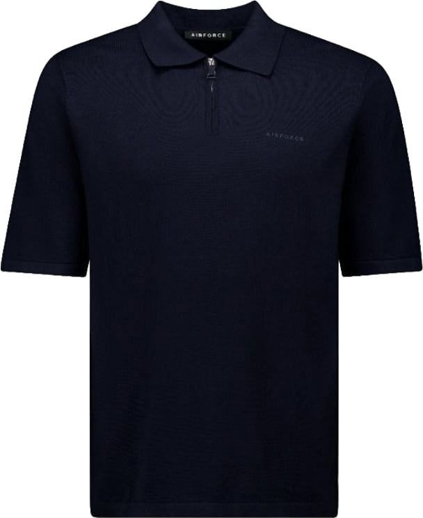 Airforce Knitted polo zip