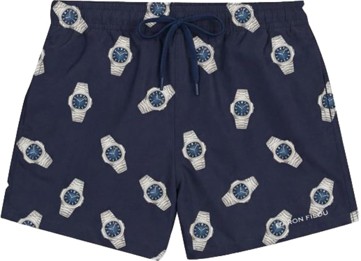 Baron Filou allover watches swimshort