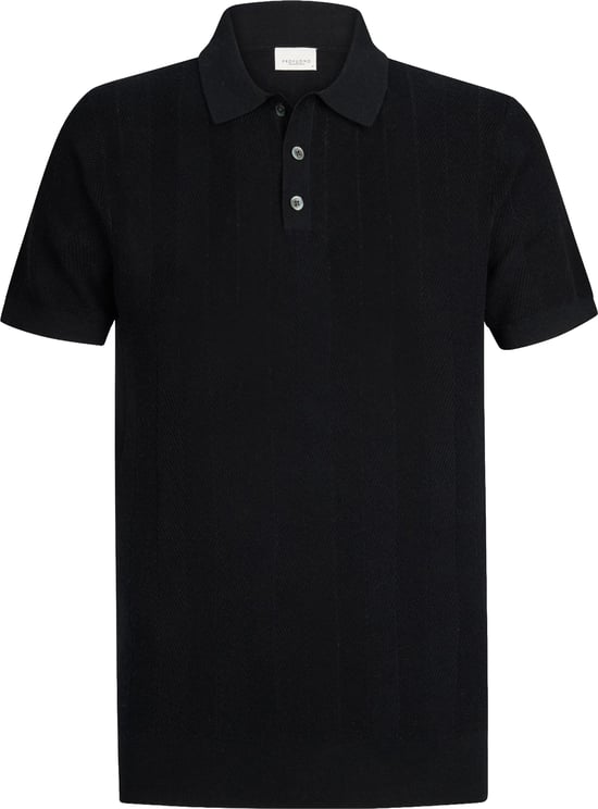 Profuomo Navy katoen linnen polo