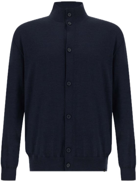 Paul & Shark cardigan trui donker blauw