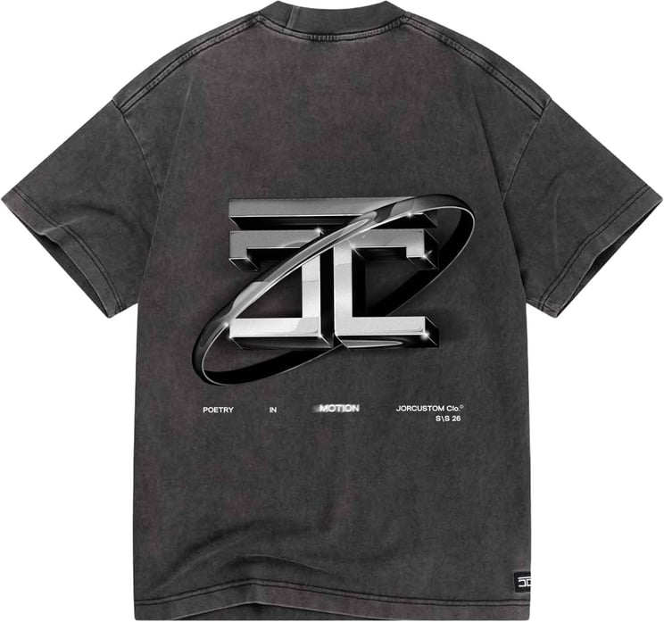 JORCUSTOM PoetryIn Loose Fit T-Shirt AcidGrey