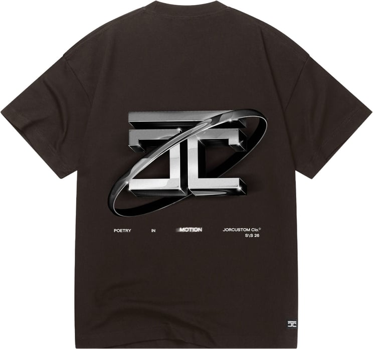 JORCUSTOM PoetryIn Loose Fit T-Shirt Brown