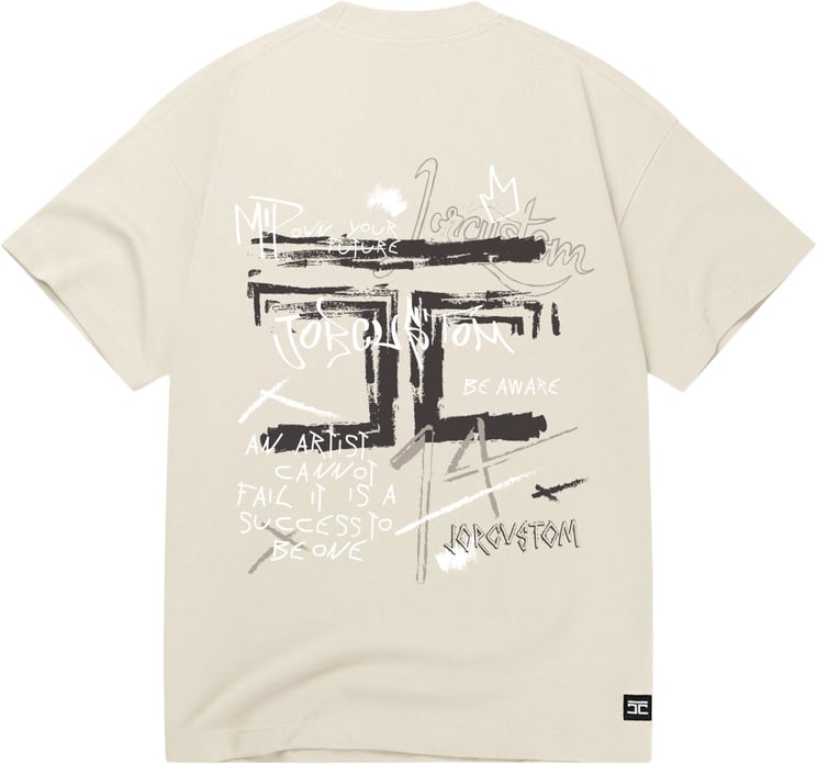 JORCUSTOM Artist Loose Fit T-Shirt Creme
