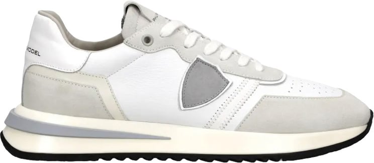 Philippe Model sneakers wit met grijs